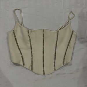 Oh Polly Jeweled Crop Top